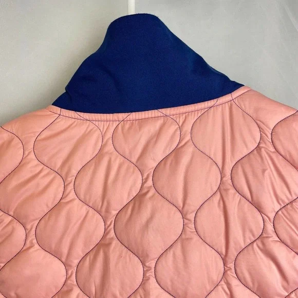 Nike Running AeroLayer Quilted Vest Jacket Size XS Pink Gray Blue color block - Picture 9 of 12